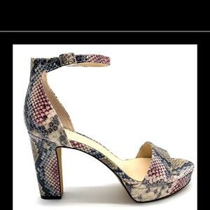 Stylish Snakeskin Patterned Women's Heels